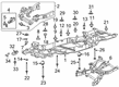 Diagram for 2024 Lincoln Navigator Front Cross-Member - NL1Z-5005-B