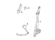 Diagram for 2023 Ford F-150 Seat Belt - ML3Z-16611B09-AA