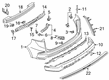 Diagram for 2021 Ford Edge Bumper - KT4Z-17810-ABPTM