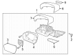 Diagram for 2023 Ford Police Interceptor Utility Mirror Cover - LB5Z-17D742-AA