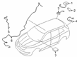 Diagram for 2023 Lincoln Nautilus Antenna Base - JA1Z-19A390-C