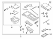 Diagram for Ford Explorer Cup Holder - LB5Z-7813562-AB