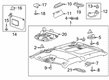 Diagram for 2022 Ford F-250 Super Duty Sun Visor - LC3Z-2504104-DB