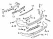 Diagram for 2022 Ford Explorer Bumper - LB5Z-17K835-GB