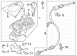 Diagram for 2024 Ford Mustang Automatic Transmission Shifter - PR3Z-7210-AB