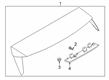 Diagram for Ford Police Interceptor Utility Spoiler - LB5Z-7844210-AA