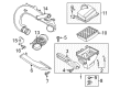 Diagram for Ford Fusion Air Intake Coupling - HS7Z-9B659-A