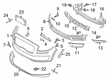 Diagram for Lincoln Nautilus Bumper - K2GZ-5810852-C