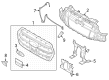 Diagram for 2022 Ford E-Transit Grille - NK4Z-17B968-AD