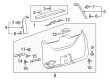 Diagram for 2024 Ford Expedition Door Handle - KL1Z-7846404-AL