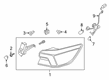 Diagram for 2020 Ford Escape Tail Light - LJ6Z-13404-E