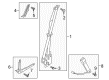 Diagram for 2022 Lincoln Navigator Seat Belt - JL7Z-78611B08-AP