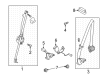 Diagram for 2021 Ford Bronco Seat Belt - MB3Z-58611B64-AA