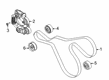 Diagram for 2023 Ford Police Interceptor Utility Serpentine Belt - L1MZ-8620-F