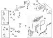 Diagram for 2022 Ford Bronco Rear Door Striker - M2DZ-5822008-A