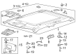 Diagram for 2024 Ford F-350 Super Duty Sun Visor - PC3Z-6004105-YB