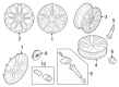 Diagram for 2020 Ford Escape Wheel Cover - LJ6Z-1130-A