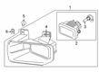 Diagram for 2021 Ford F-250 Super Duty Fog Light Lens - FL3Z-15201-C