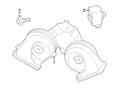 Diagram for 2022 Ford F-150 Lightning Horn - NL3Z-13832-C