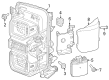 Diagram for 2023 Ford Bronco Parking Assist Distance Sensor - N2DZ-14C689-A