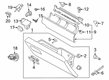 Diagram for 2022 Ford F-250 Super Duty Glove Box - HC3Z-25060T10-BG