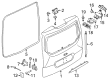 Diagram for 2022 Ford Transit Connect Rear Door Striker - BK2Z-61404A42-C