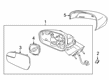 Diagram for 2020 Ford Fusion Car Mirror - KS7Z-17683-BB