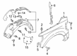 Diagram for 2021 Ford F-250 Super Duty Fender - LC3Z-16005-D