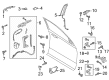 Diagram for 2021 Lincoln Navigator Window Regulator - JL1Z-7827009-B