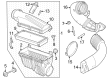 Diagram for 2024 Ford Mustang Air Duct - PR3Z-9A624-A