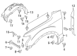 Diagram for 2020 Ford F-150 Fender - VL3Z-16006-B