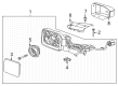 Diagram for 2023 Ford Bronco Mirror Cover - M2DZ-17D743-BCPTM