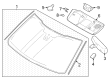 Diagram for 2024 Ford F-350 Super Duty Windshield - PC3Z-1003100-A