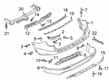 Diagram for 2023 Ford Explorer Bumper - LB5Z-17K835-BF