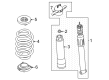 Diagram for Ford Maverick Shock Absorber - NZ6Z-18125-B