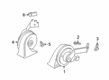 Diagram for 2020 Ford Fusion Horn - HG9Z-13801-F