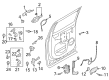 Diagram for 2023 Ford F-150 Lightning Door Handle - NL3Z-1626605-ABPTM