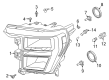 Diagram for 2023 Ford F-150 Headlight Bulb - MB3Z-13466-A