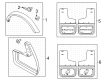 Diagram for 2023 Ford Bronco Mud Flaps - VM2DZ-16A550-D