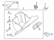 Diagram for 2022 Ford Transit Connect Glove Box - DT1Z-61060T10-GH