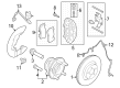 Diagram for 2024 Ford Mustang Brake Dust Shields - PR3Z-2K005-B