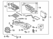 Diagram for Ford Ranger Blend Door Actuator - AB3Z-19E616-B