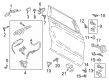 Diagram for 2024 Lincoln Navigator Rear Passenger Door Handle Latch - ML7Z-7826413-B