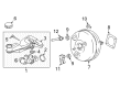 Diagram for Ford Edge Brake Booster - F2GZ-2005-F