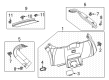 Diagram for 2022 Ford Mustang Mach-E Tailgate Handle - LJ8Z-58434A14-A