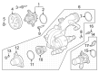 Diagram for 2023 Ford Escape Radiator Hose - P2GZ-8592-B