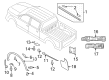 Diagram for 2022 Ford F-350 Super Duty Emblem - LL3Z-9925622-BA