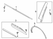 Diagram for Lincoln Aviator Door Moldings - LC5Z-78255A34-C