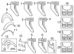 Diagram for 2022 Ford F-150 Lightning Mud Flaps - VML3Z-16A550-E