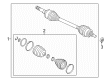 Diagram for 2024 Ford Mustang Axle Shaft - KR3Z-4K139-G